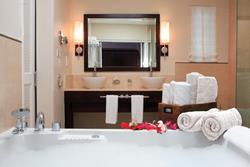 Spice Island Beach Resort - Grenada. Seagrape Beach Suite, bathroom.